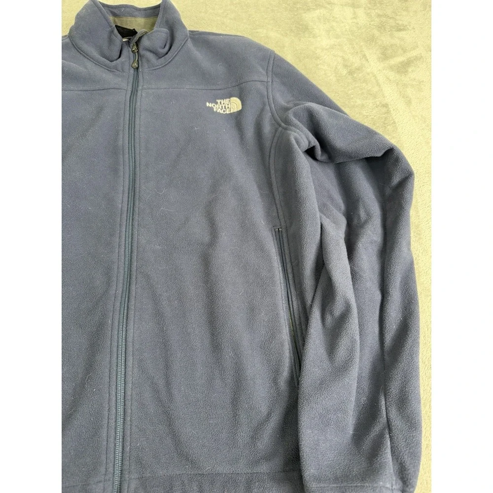 The North Face Windwall Fleece Jacket Men's Size Small Blue Full Zip Outdoor